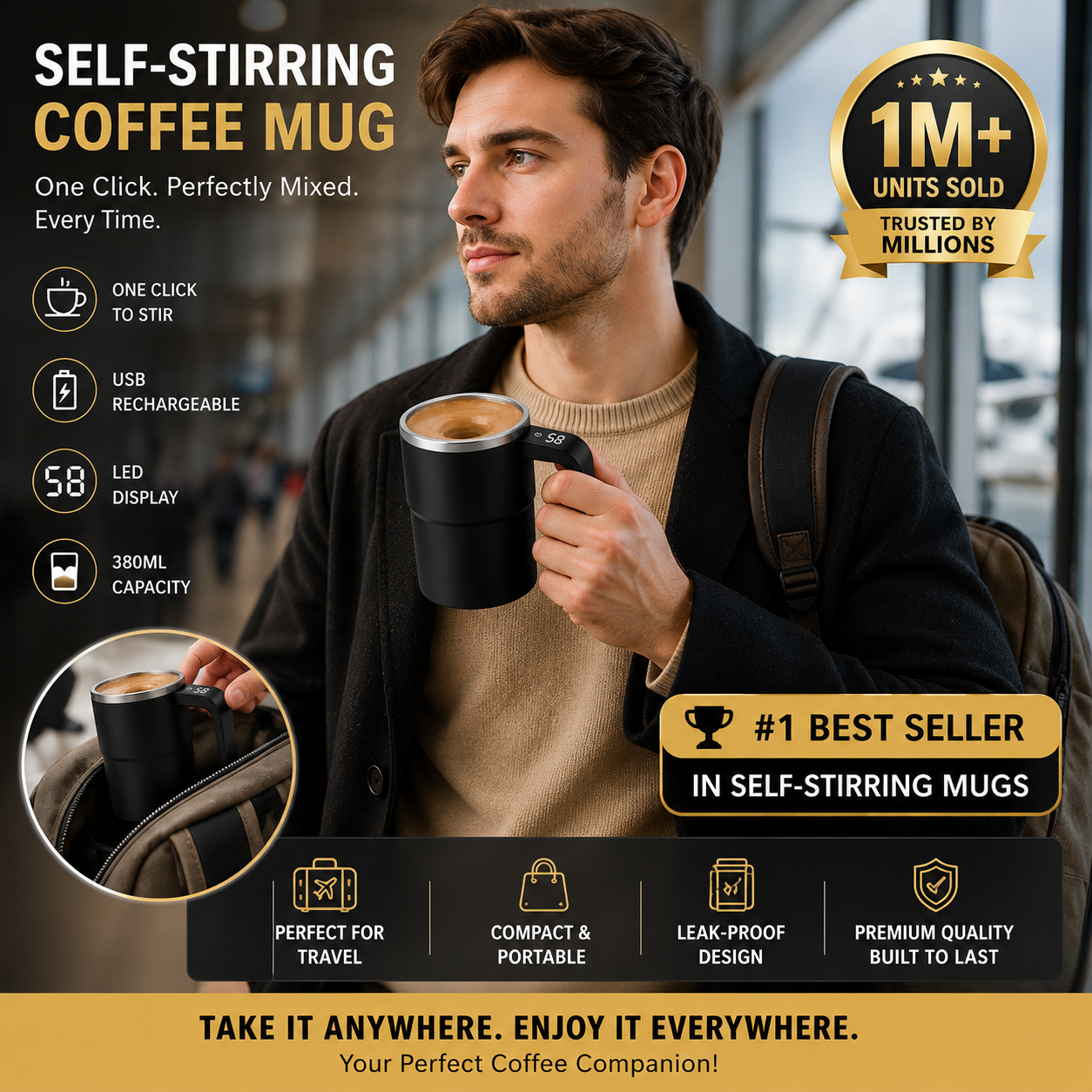 Magnetic Stir Mug