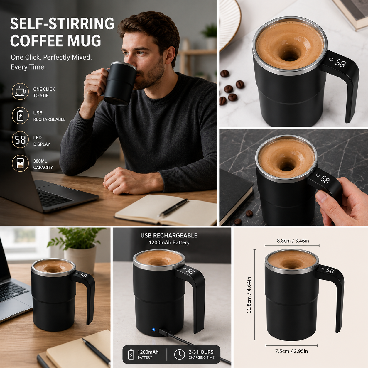 Magnetic Stir Mug