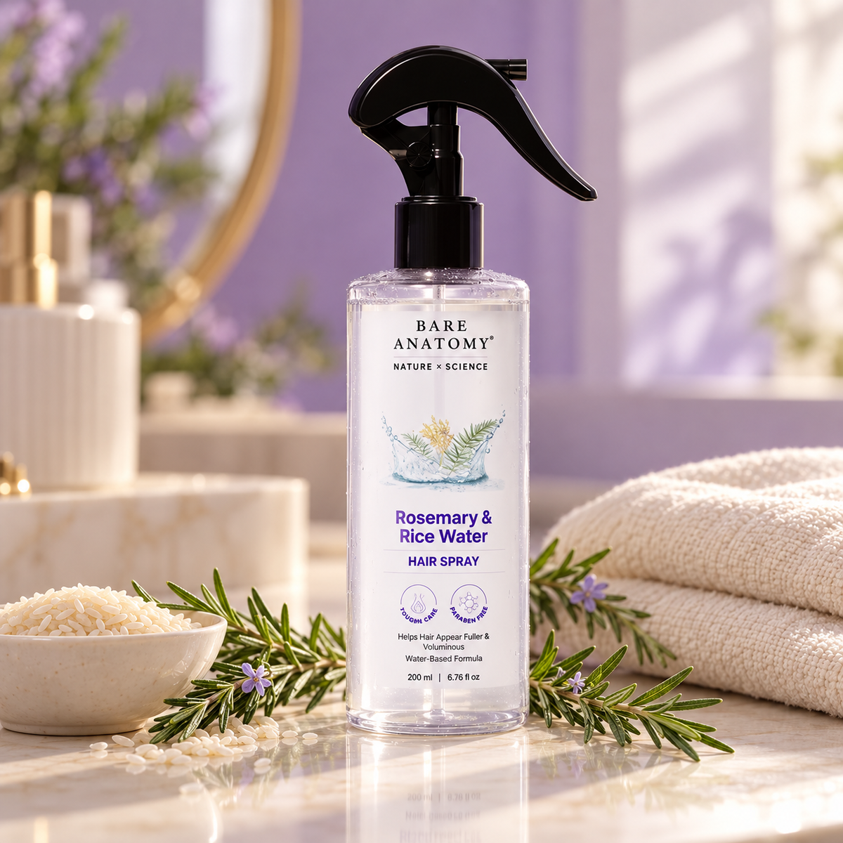 Bare Anatomy Rosemary & Rice Water Hair Spray